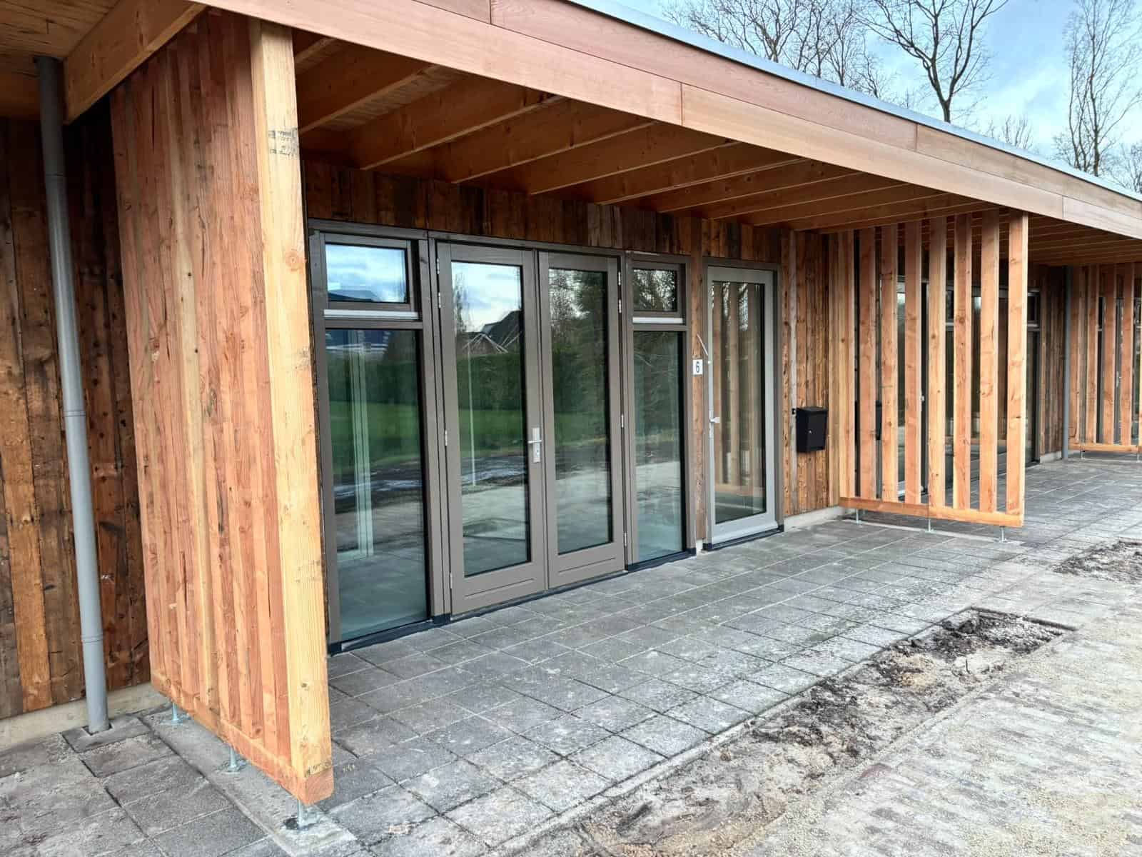 Biobased woning afgewerkt met hout