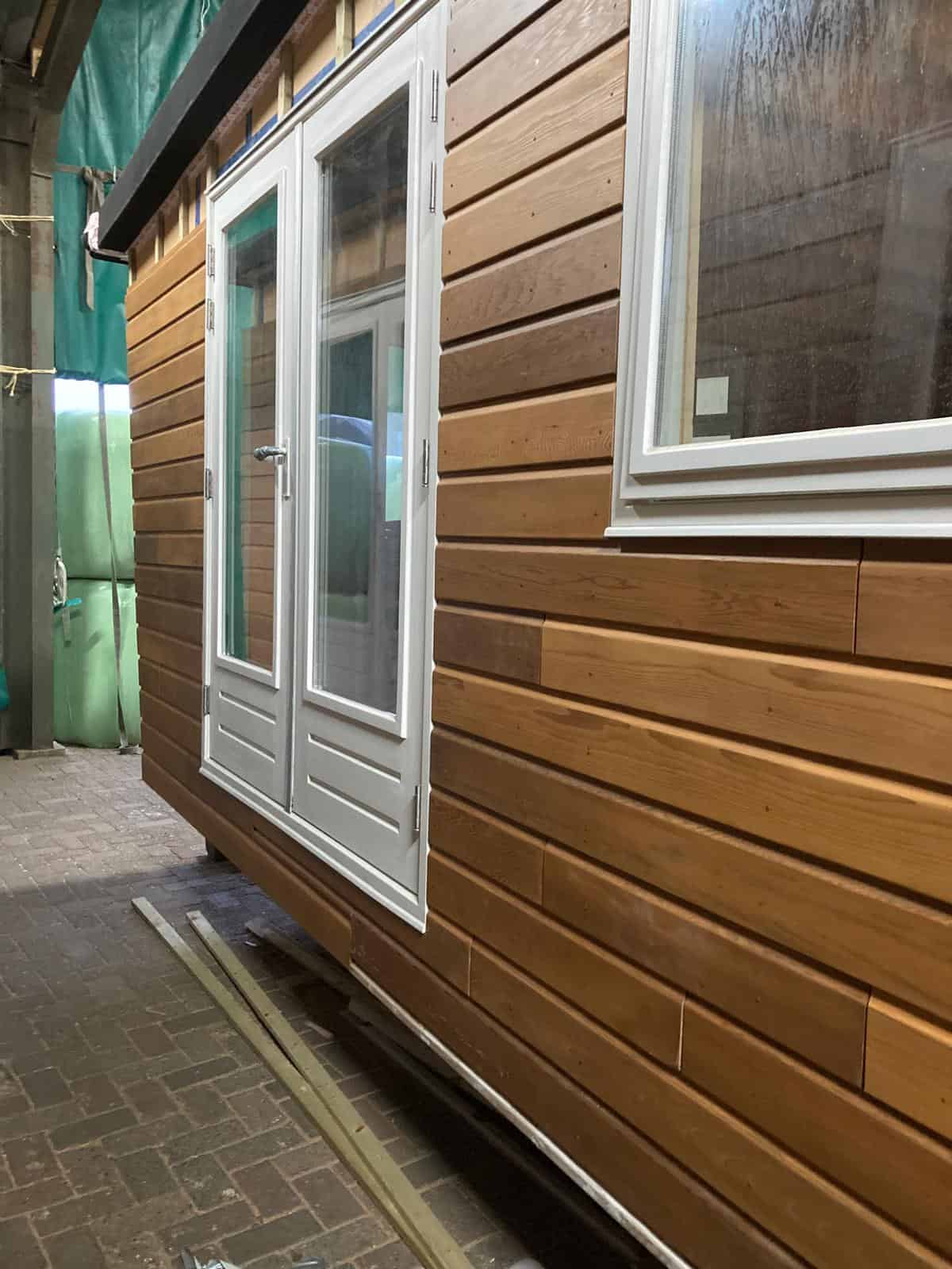 Houten gevelbekleding